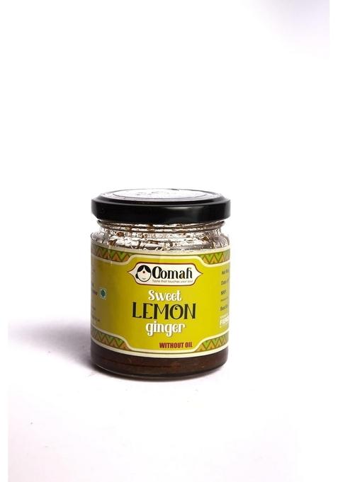 Oomah Foods Homemade Sweet Lemon Ginger Pickles And Chutney | Nimbu Adrak Ka Achar Nimboo Ki Sour Tangy Delicious No Vinegar Sun Dried Zesty Artificial Colors Preservatives 400 Gms Combo Pack