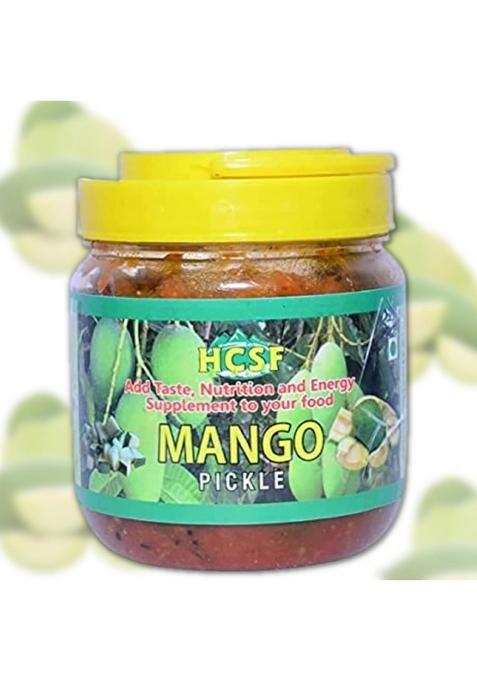 Hcsf Health Care Supplement Foods Mango Pickle| North Indian Style Pickle | Aam Ka Achar Homemade Raw Sweet Dry And Spicy 100 Natural Ingredients No Preservatives Or Chemicals Pack Of 1 500Gm