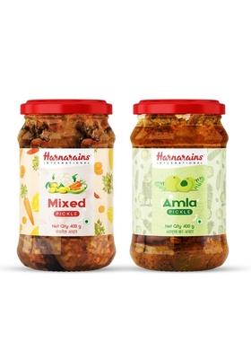 Harnarains International Mixed Pickle Amla 400 Gm Pack Of 2