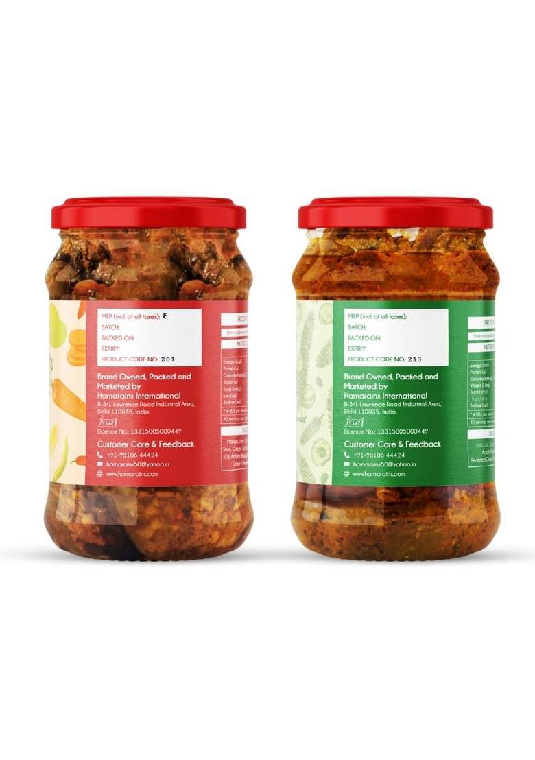Harnarains International Mixed Pickle Amla 400 Gm Pack Of 2 - Indya