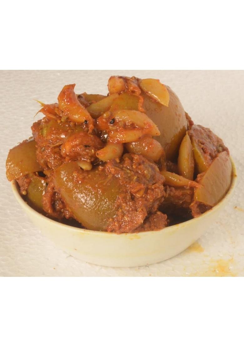 Achari Pickles Marwadi Lemon Garlic Pickle Homemade Neembu Lehsun Ka Aachar 400G Organic North Indian | Healthy Traditional Home Made Achaar