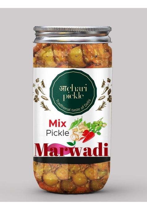 Achari Pickles Marwadi Mix Vegetable Pickle Homemade Aachar 400G Mother’S Recipe | Organic North Indian Healthy Traditional Home Made Achaar