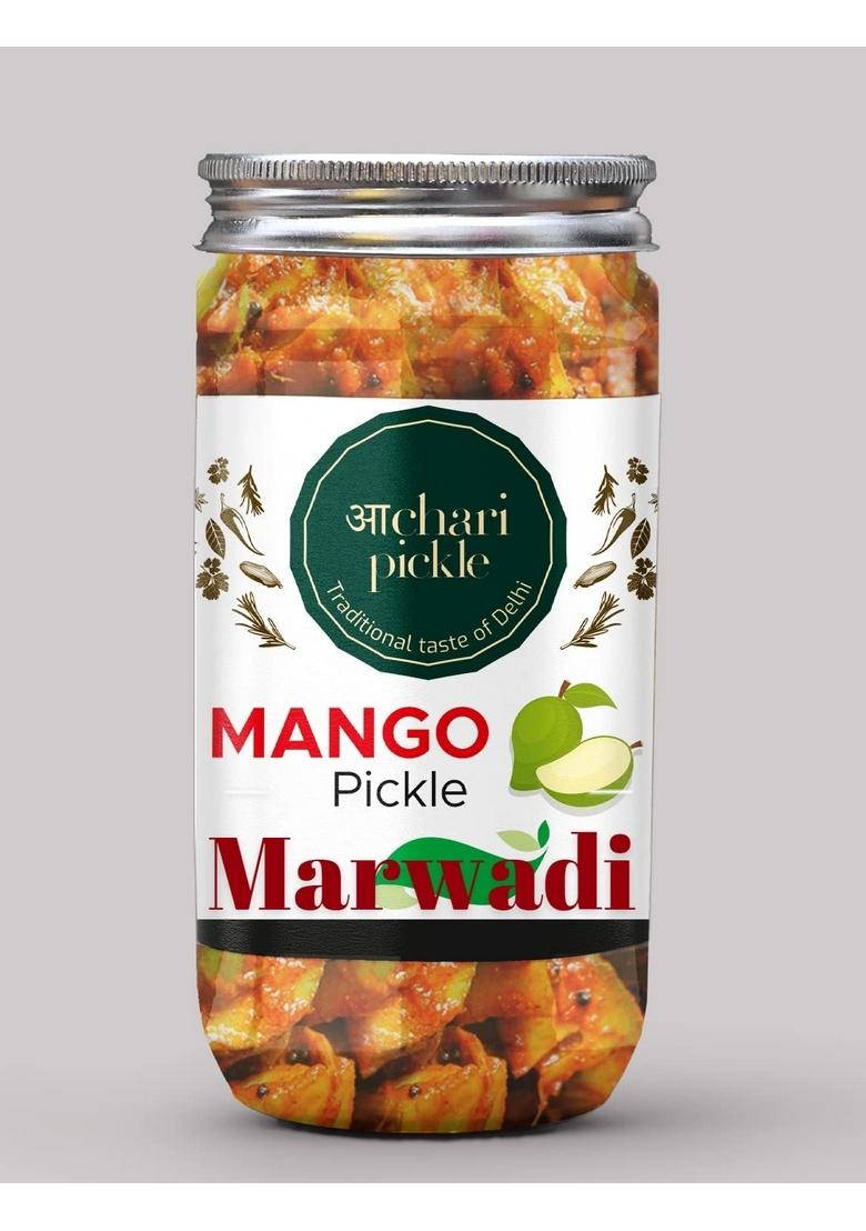 Achari Pickles Marwadi Mango Pickle Homemade Fresh Aam Ka Aachar 400G Organic North Indian | Healthy Traditional Home Made Achaar