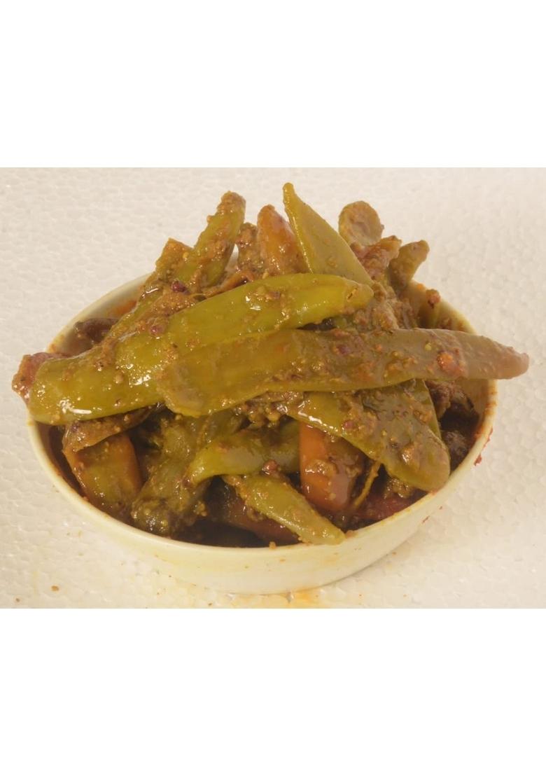 Achari Pickles Punjabi Green Chilli Pickle Homemade Fresh Harimirch Ka Aachar 400G Organic North Indian | Healthy Traditional Home Made Achaar