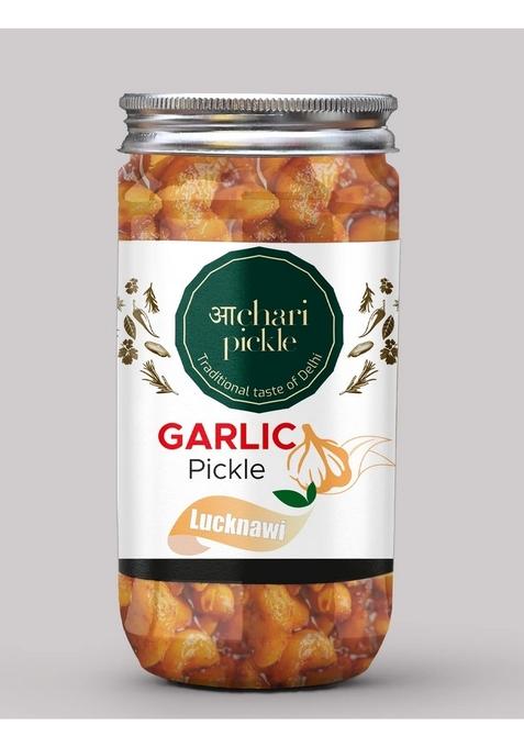 Achari Pickles Lucknawi Garlic Pickle Homemade Fresh Lehsun Ka Aachar 400G Organic North Indian | Healthy Traditional Home Made Achaar