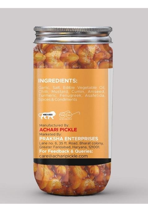 Achari Pickles Lucknawi Garlic Pickle Homemade Fresh Lehsun Ka Aachar 400G Organic North Indian | Healthy Traditional Home Made Achaar