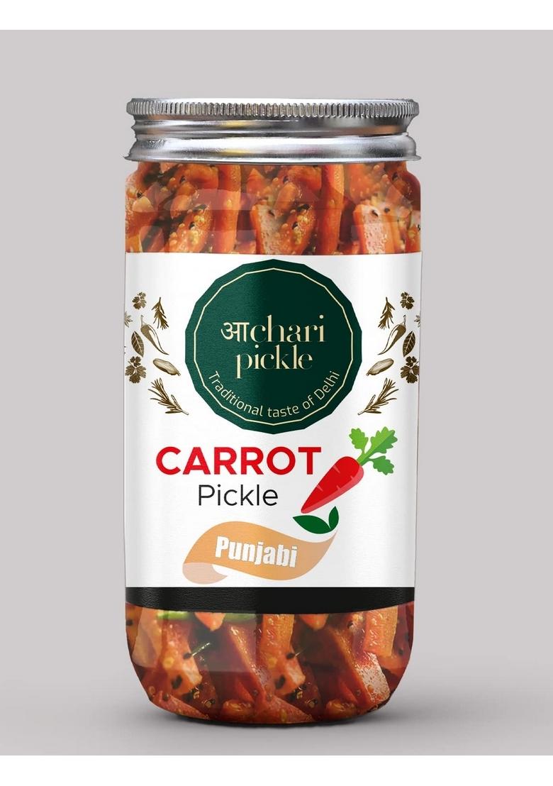 Achari Pickles Punjabii Carrot Pickle Homemade Fresh Gajar Ka Aachar 400G Organic North Indian | Healthy Traditional Home Made Achaar