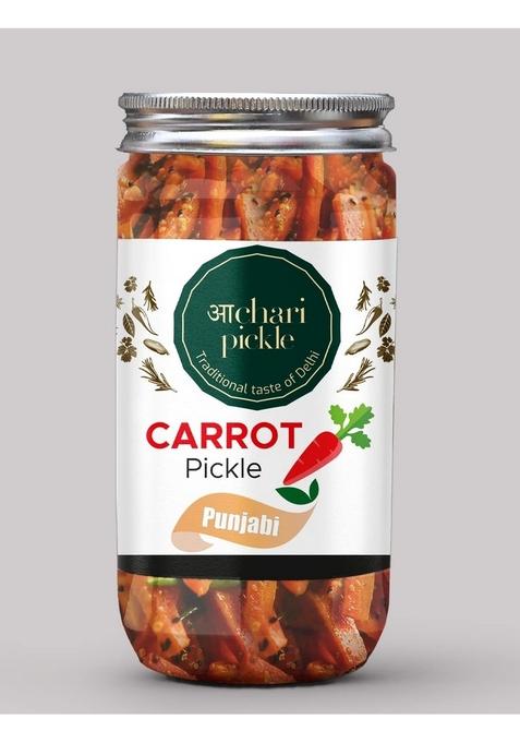 Achari Pickles Punjabii Carrot Pickle Homemade Fresh Gajar Ka Aachar 400G Organic North Indian | Healthy Traditional Home Made Achaar