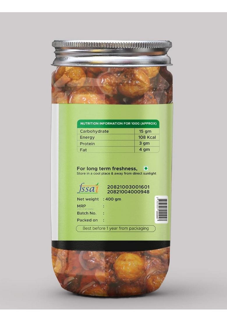 Achari Pickles Lucknawi Amla Pickle Homemade Fresh Gooseberry Ka Aachar 400G Mother’S Recipe | Organic North Indian Healthy Traditional Home Made Achaar