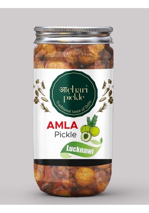 Achari Pickles Lucknawi Amla Pickle Homemade Fresh Gooseberry Ka Aachar 400G Mother’S Recipe | Organic North Indian Healthy Traditional Home Made Achaar