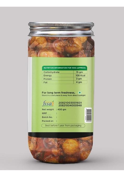 Achari Pickles Punjabi Amla Pickle Homemade Fresh Gooseberry Ka Aachar 400G Mother’S Recipe | Organic North Indian Healthy Traditional Home Made Achaar