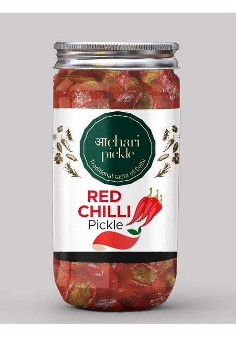 Achari Pickles Red Chilli Pickle Homemade Fresh Laalmirch Ka Aachar 400G Organic North Indian | Healthy Traditional Home Made Achaar