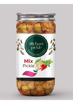 Achari Pickles Mix Vegetable Pickle Homemade Aachar 400G Organic North Indian | Healthy Traditional Home Made Achaar