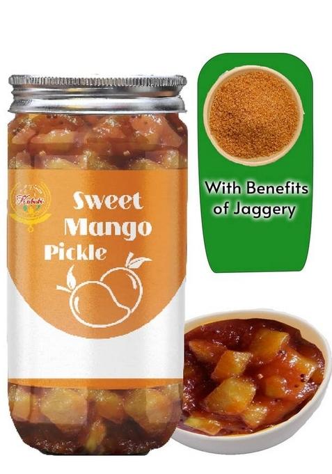 Kababi Sweet Mango Pickles 400Gm Murabba Galka Meetha Aam Ka Achar Mother’S Recipe | Organic North Indian Pickle| Traditional Home Made Achaar