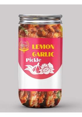 Kababi Lemon Garlic Pickle Homemade Neembu Lehsun Ka Aachar 400G Mother’S Recipe | Organic North Indian Healthy Traditional Home Made Achaar