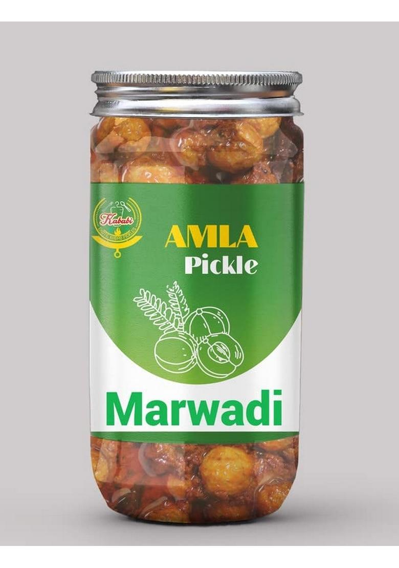 Kababi Marwadi Amla Pickle Homemade Fresh Gooseberry Ka Aachar 400G Organic North Indian | Healthy Traditional Home Made Achaar
