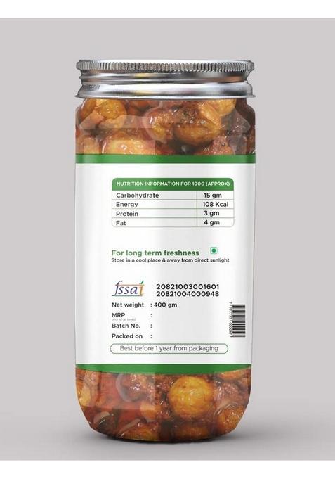 Kababi Marwadi Amla Pickle Homemade Fresh Gooseberry Ka Aachar 400G Organic North Indian | Healthy Traditional Home Made Achaar