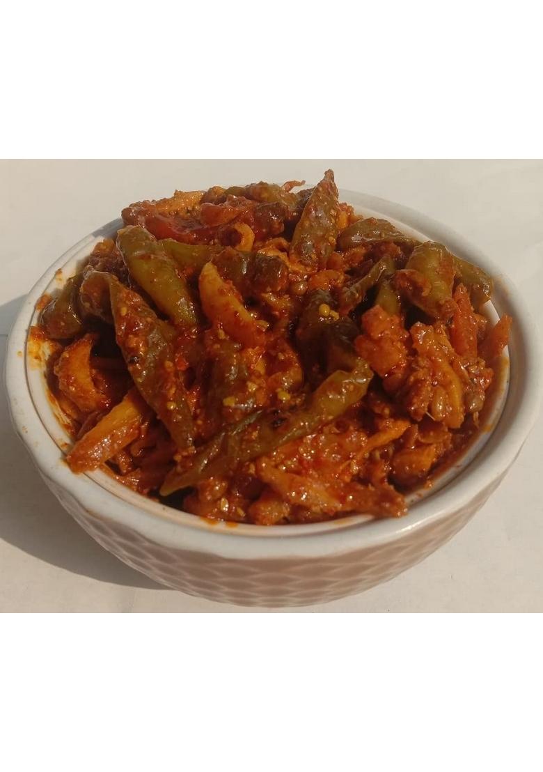 Kababi Marwadi Ginger Green Chilli Pickle Homemade Adrak Harimirch Aachar 400G Mother’S Recipe | Organic North Indian Healthy Traditional Home Made Achaar