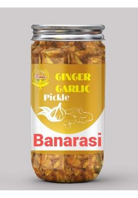 Kababi Banarasi Ginger Garlic Pickle Homemade Adrak Lehsun Aachar 400G Mother’S Recipe | Organic North Indian Healthy Traditional Home Made Achaar