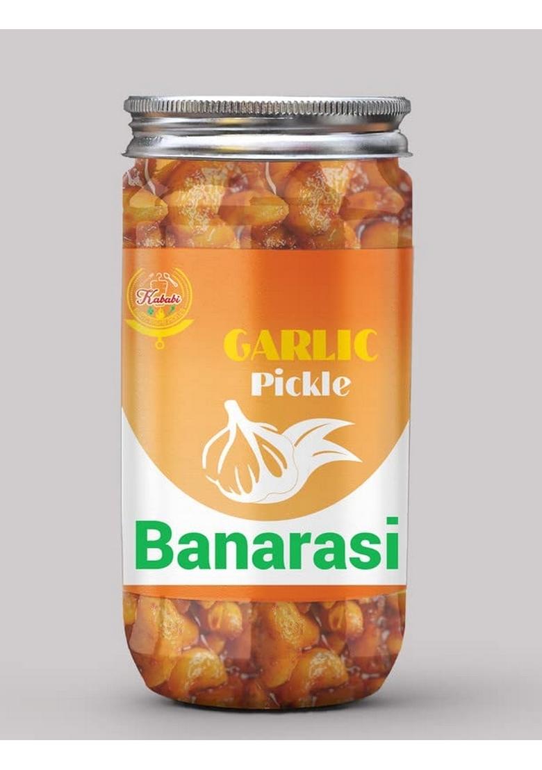 Kababi Garlic Pickle Homemade Fresh Lehsun Ka Aachar 400G Organic North Indian | Healthy Traditional Home Made Achaar