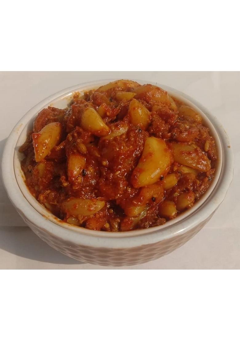 Kababi Garlic Pickle Homemade Fresh Lehsun Ka Aachar 400G Organic North Indian | Healthy Traditional Home Made Achaar