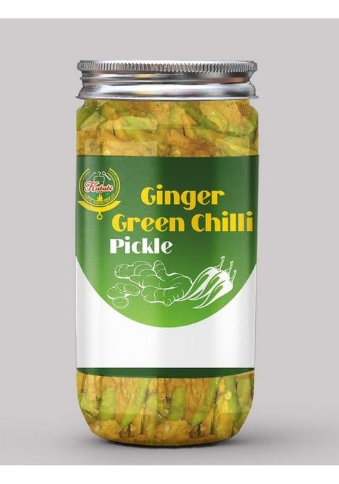 Kababi Ginger Green Chilli Pickle Homemade Adrak Harimirch Aachar 400G Mother’S Recipe | Organic North Indian Healthy Traditional Home Made Achaar