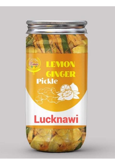 Kababi Lucknawi Lemon Ginger Pickle Homemade Neembu Adrak Ka Aachar 400G Mother’S Recipe | Organic North Indian Healthy Traditional Home Made Achaar