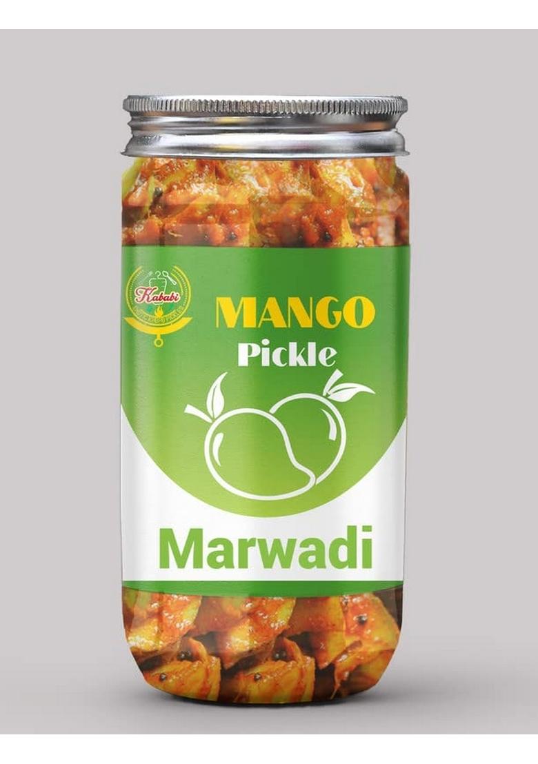Kababi Marwadi Mango Pickle Homemade Fresh Aam Ka Aachar 400G Mother’S Recipe | Organic North Indian Healthy Traditional Home Made Achaar