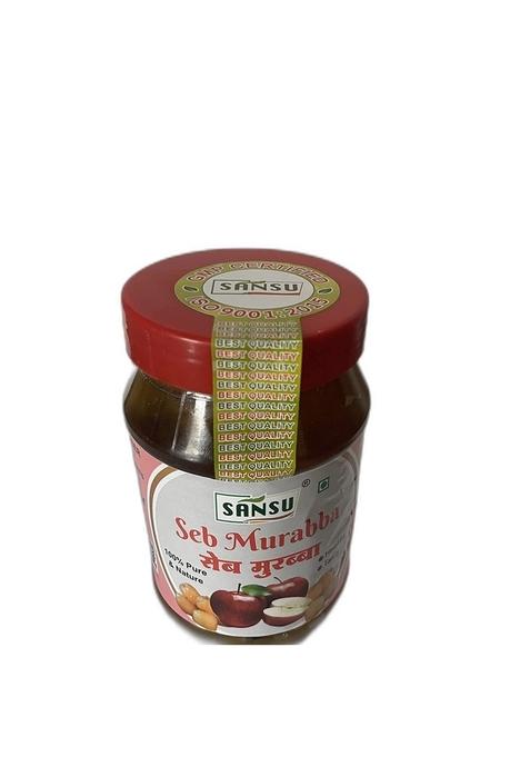 Sansu Apple Murabba 500 Grams Pack Of 2 |100 Fresh With Homemade Taste Pure Natural Healthy Ingredients