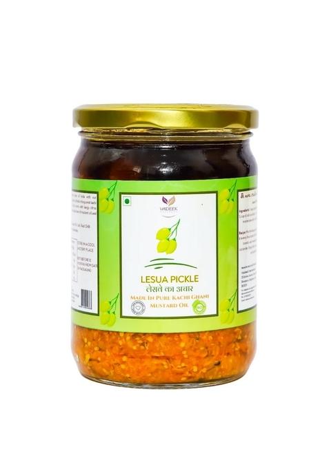 Vaideek Wellness Premium Lesua Pickle | Made In Pure Kacchi Ghani Mustard Oil No Preservatives Home