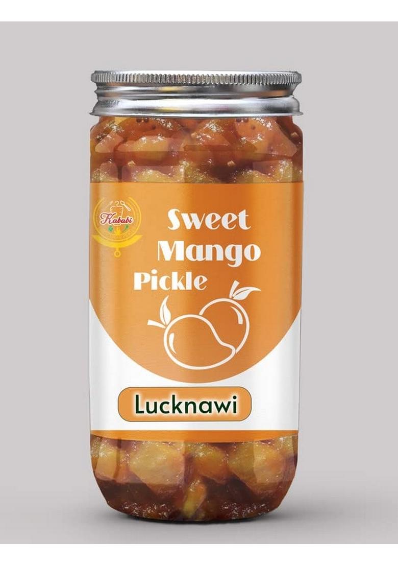 Kababi Lucknawi Sweet Mango Pickles 400Gm Murabba Galka Meetha Aam Ka Achar Mother’S Recipe | Organic North Indian Pickle| Traditional Home Made Achaar