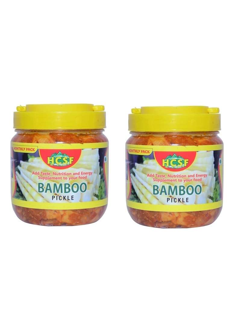 Hcsf Health Care Supplement Foods Bamboo Pickle Bans Ka Achar Pack Of 2 1000 Gm - Indya