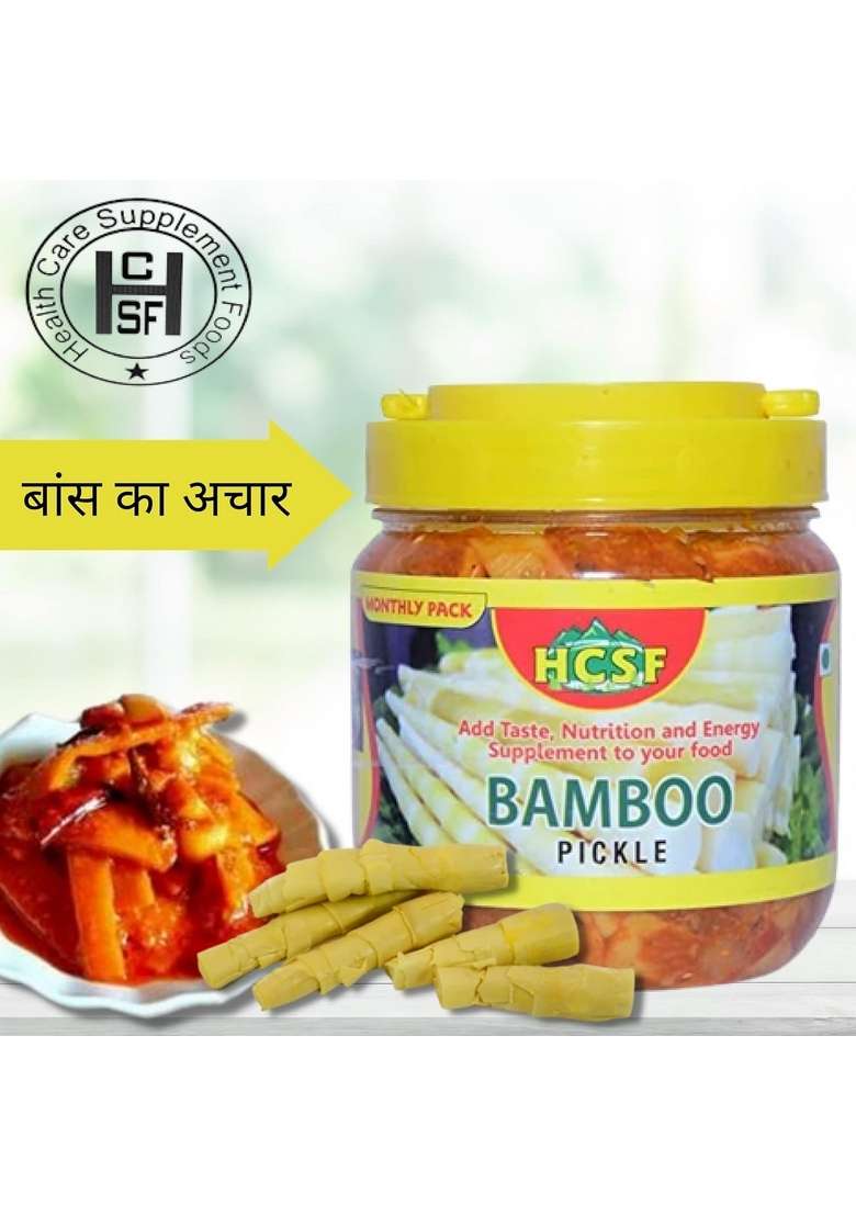 Hcsf Health Care Supplement Foods Bamboo Pickle Bans Ka Achar Pack Of 2 1000 Gm - Indya