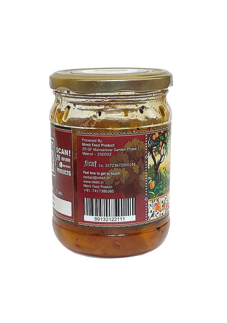 Nikkit Mango Chutney | Sweet Tangy Aam Ki Traditional Flavor With Ripe Mangoes Sugar Spices Perfect For Snacks Meals Stored In Burnies Meetha Pickle