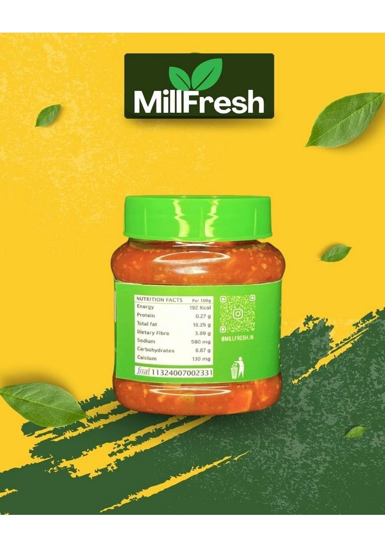 Millfresh Homemade Mango Pickle | Traditional Kerala Style Aam Ka Aachar 250 Gm