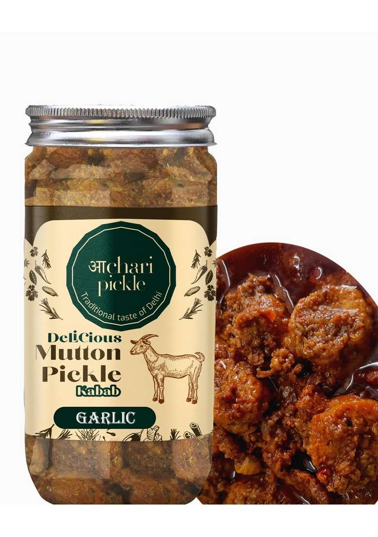 Achari Pickle Homemade Garlic Kabab Mutton 400 Gm Non Veg Ka Achar Chicken Achaar - Indya