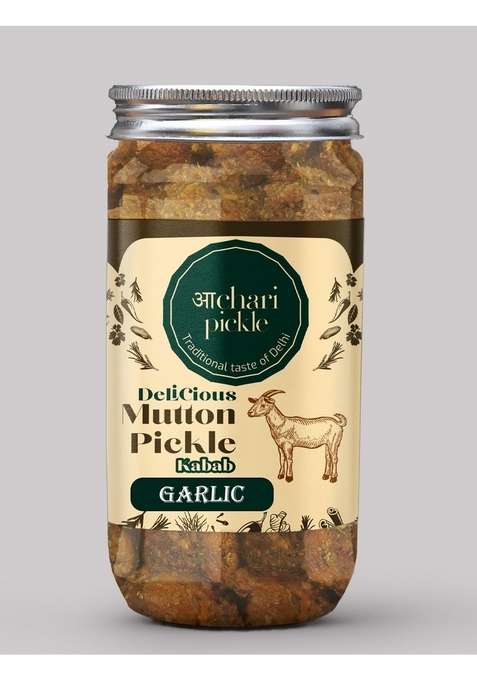 Achari Pickle Homemade Garlic Kabab Mutton 400 Gm Non Veg Ka Achar Chicken Achaar
