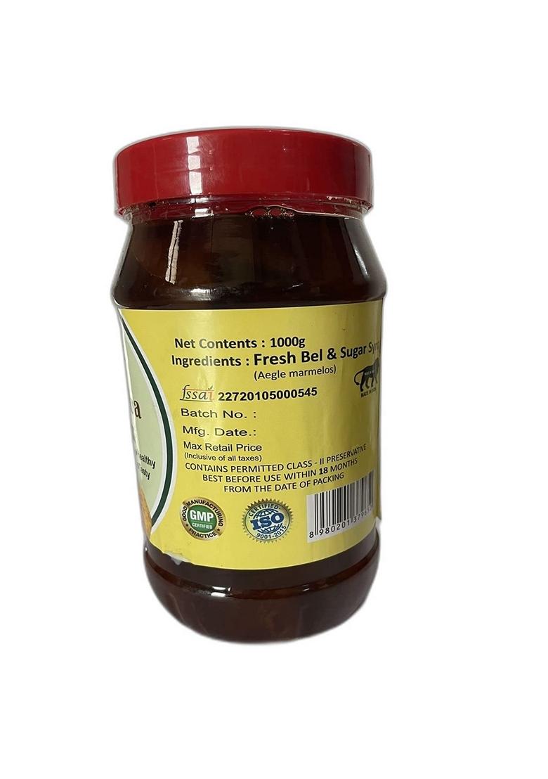 Sansu Homemade Organic Bel Murabba Bail Fruit Ka Sweet Belgiri 500 Gram Pack Of 2