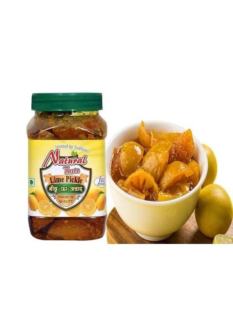 Natural Taste Organic Homemade Spicy Masala Punjabi Style Lemon Pickle Khatta Nimbu Real Of Punjab Pickles 400 Gm