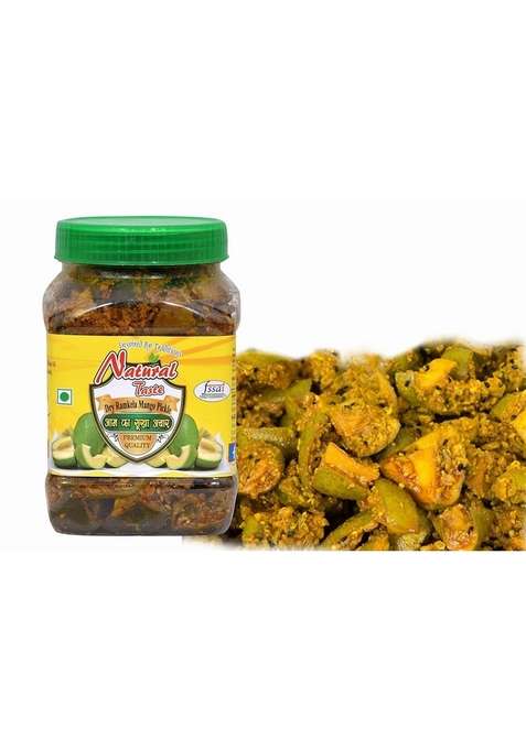 Natural Taste Homemade Mother Made Organic Dry Ramkela Mango Pickle Aam Ka Achar 400 Grams