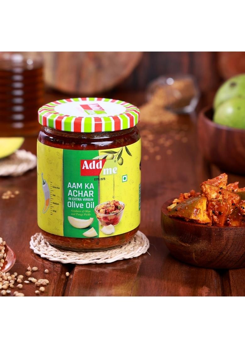 Add Me Mixed Pickle Mango 1Kg In Extra Virgin Olive Oil Homemade Chilli Lemon Nimbu Mirchi Ka Achar Mix Pickles 2 X 500G