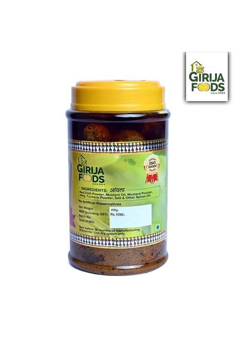 Ghar Ka Pickles Traditional Homemade Amla Pickle Achar 450G Natural No Chemical Preservatives Added