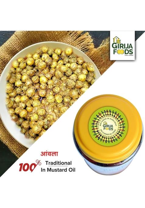 Ghar Ka Pickles Traditional Homemade Amla Pickle Achar 450G Natural No Chemical Preservatives Added