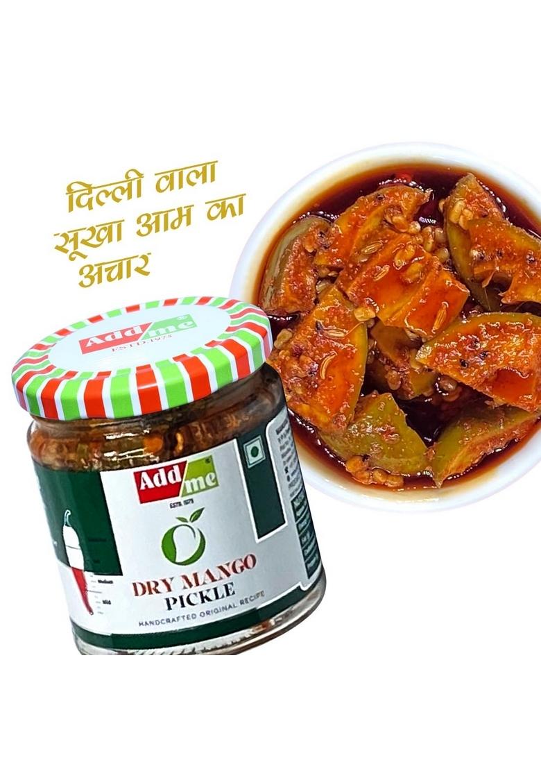 Add Me Homemade Dry Mango Pickle 150 Gm Sukha Aam Ka Achar Mixed Chutneys 210Gm Mix Chutney Masala Of Chilli Lemon Ginger Red