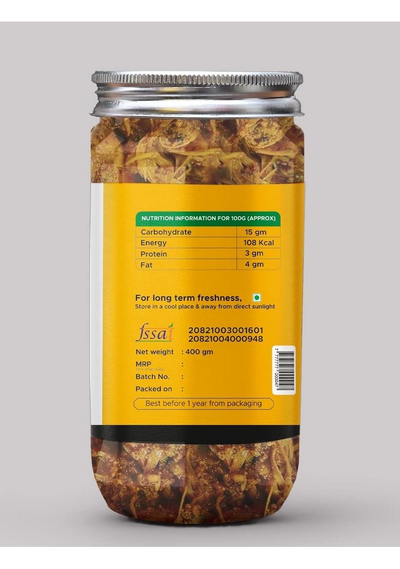Achari Pickles Jackfruit Pickle Homemade Fresh Kathal Ka Aachar 400G Organic North Indian | Healthy Traditional Home Made Achaar