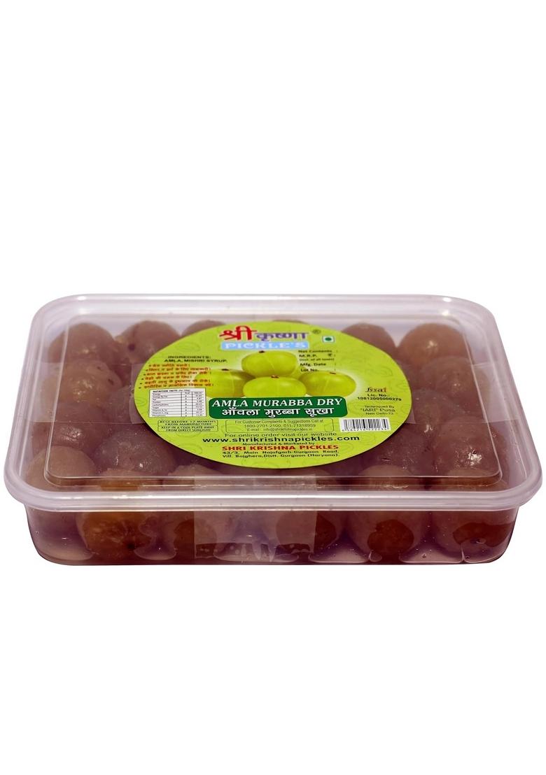 Shri Krishna Pickles Amla Murabba Dry Homemade Natural Traditional Indian Taste No Preservatives Plastic Jar 900Kg
