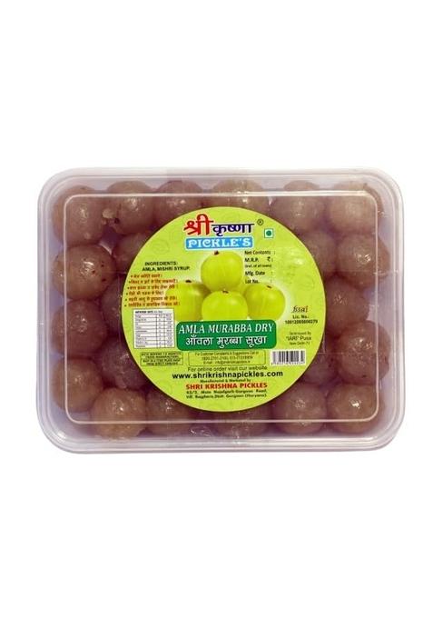 Shri Krishna Pickles Amla Murabba Dry Homemade Natural Traditional Indian Taste No Preservatives Plastic Jar 900Kg