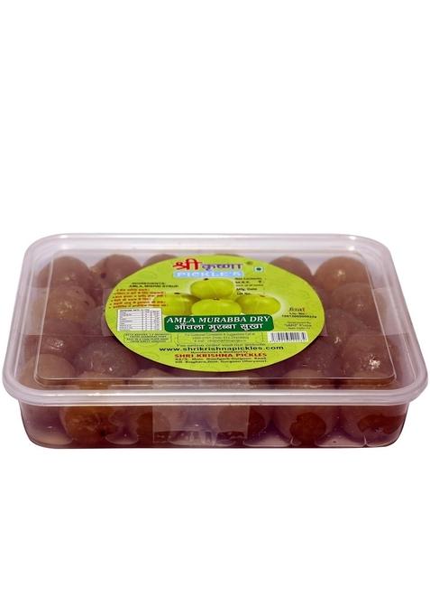 Shri Krishna Pickles Amla Murabba Dry Homemade Natural Traditional Indian Taste No Preservatives Plastic Jar 900Kg