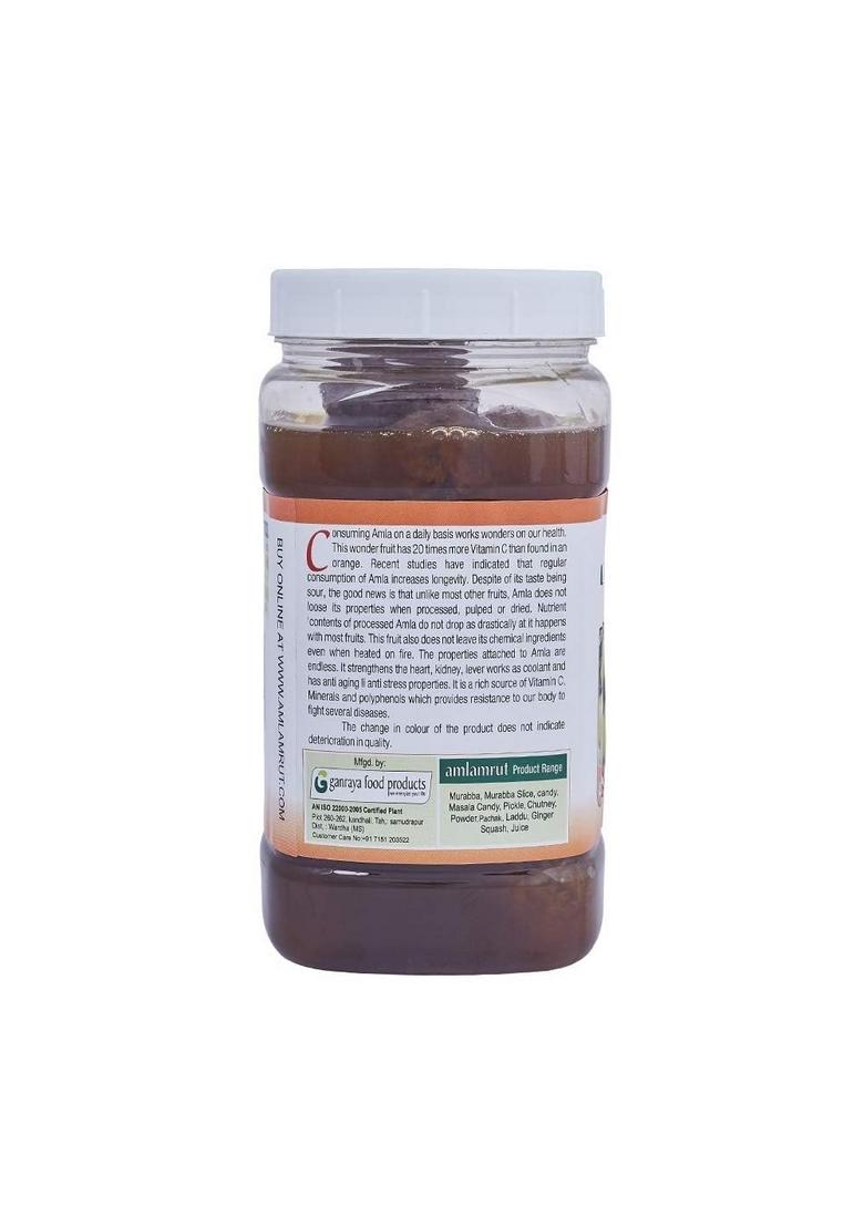 Amlamrut Amla Murabba | Traditional Indian Sweet Made With Preserved Gooseberry In Sugar Syrup Ready To Eat Fruit Treat 500G Each Pack Of 3