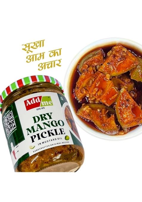 Add Me Dry Mango Pickle Rajasthani Ker Sangari 500 Gm Each |Pack Of 02| Aam Ka Achar Glass Jar